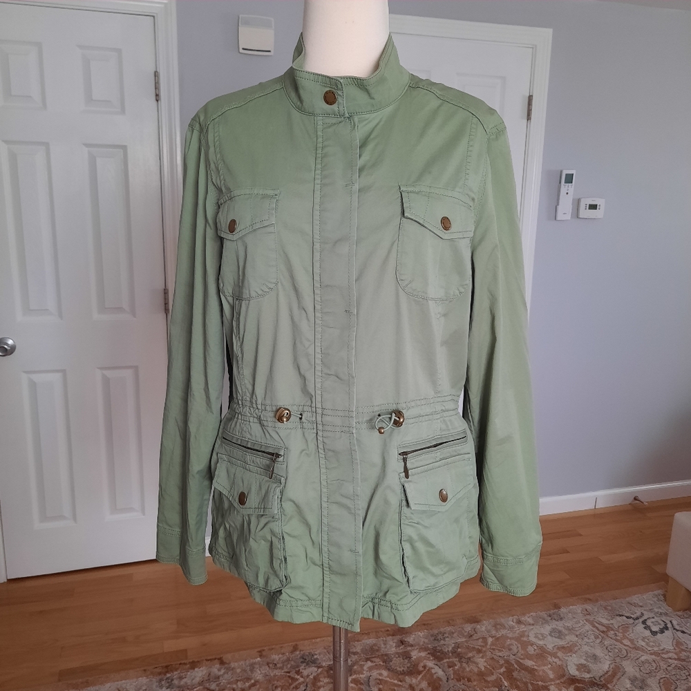 L.L.Bean army green field utility jacket